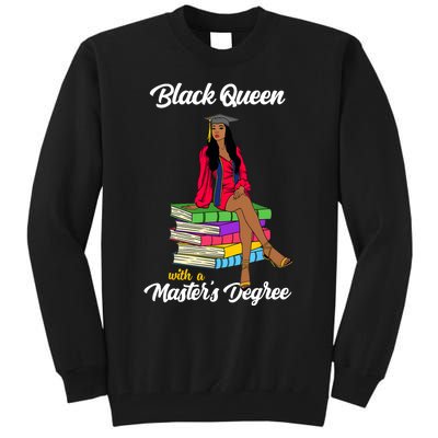 Black Queen With A Masters Degree African Girl Graduation Tall Sweatshirt