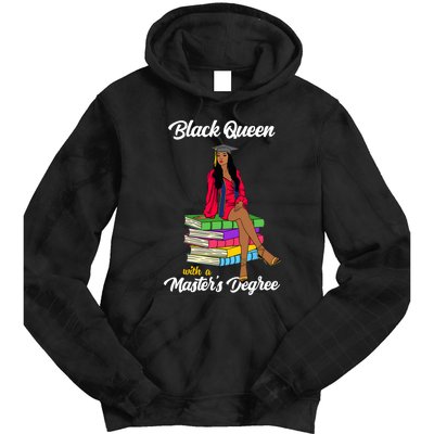 Black Queen With A Masters Degree African Girl Graduation Tie Dye Hoodie