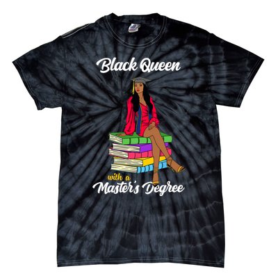 Black Queen With A Masters Degree African Girl Graduation Tie-Dye T-Shirt