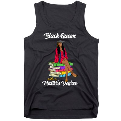 Black Queen With A Masters Degree African Girl Graduation Tank Top