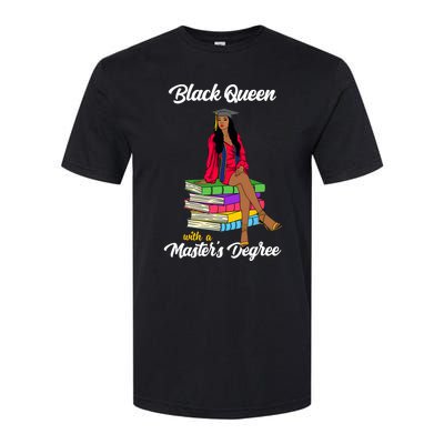 Black Queen With A Masters Degree African Girl Graduation Softstyle CVC T-Shirt