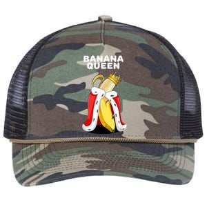 Banana Queen | Womens Banana Lover | Cute Banana Retro Rope Trucker Hat Cap