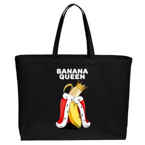 Banana Queen | Womens Banana Lover | Cute Banana Cotton Canvas Jumbo Tote