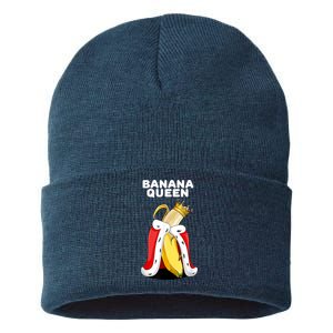 Banana Queen | Womens Banana Lover | Cute Banana Sustainable Knit Beanie