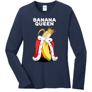 Banana Queen | Womens Banana Lover | Cute Banana Ladies Long Sleeve Shirt