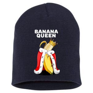 Banana Queen | Womens Banana Lover | Cute Banana Short Acrylic Beanie