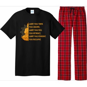 Buddha Quotes Yoga Dala What You Think You Create Gift Pajama Set