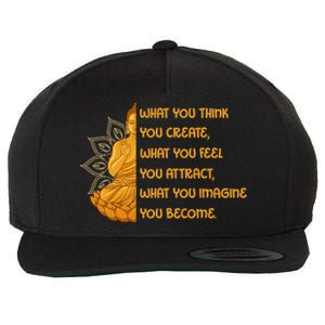 Buddha Quotes Yoga Dala What You Think You Create Gift Wool Snapback Cap