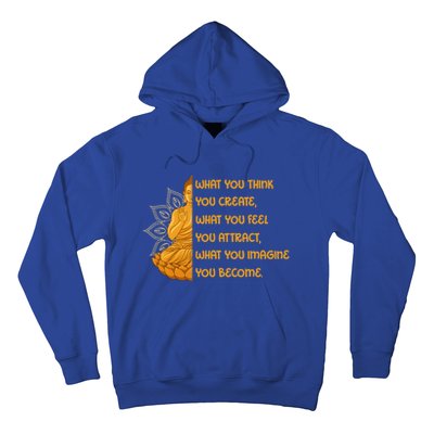 Buddha Quotes Yoga Dala What You Think You Create Gift Hoodie