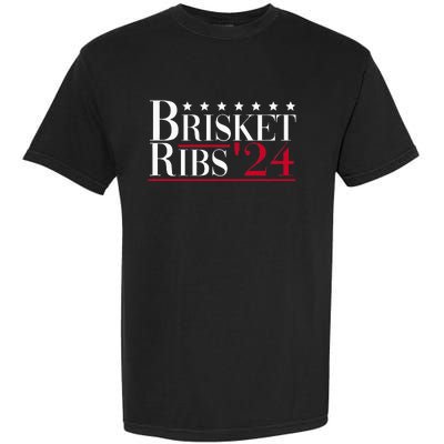 Brisket Ribs 2024 Funny Bbq Barbecue Political Election Garment-Dyed Heavyweight T-Shirt