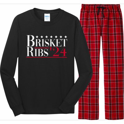 Brisket Ribs 2024 Funny Bbq Barbecue Political Election Long Sleeve Pajama Set