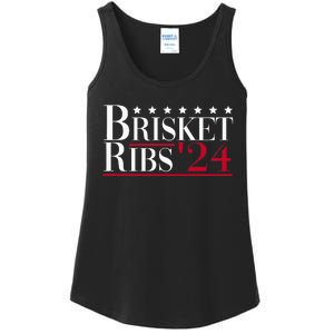 Brisket Ribs 2024 Funny Bbq Barbecue Political Election Ladies Essential Tank