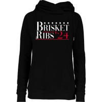 Brisket Ribs 2024 Funny Bbq Barbecue Political Election Womens Funnel Neck Pullover Hood