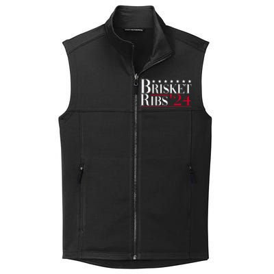 Brisket Ribs 2024 Funny Bbq Barbecue Political Election Collective Smooth Fleece Vest