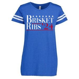 Brisket Ribs 2024 Funny Bbq Barbecue Political Election Enza Ladies Jersey Football T-Shirt