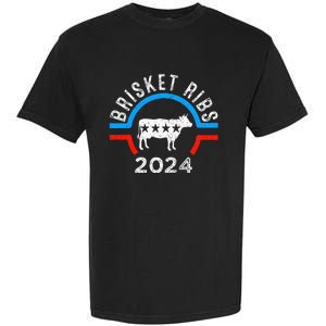 Brisket Ribs 2024 Funny Bbq Grilling Brisket Ribs 2024 Garment-Dyed Heavyweight T-Shirt