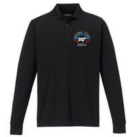 Brisket Ribs 2024 Funny Bbq Grilling Brisket Ribs 2024 Performance Long Sleeve Polo