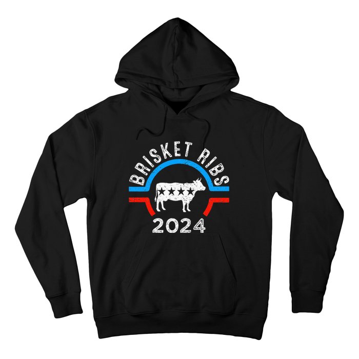 Brisket Ribs 2024 Funny Bbq Grilling Brisket Ribs 2024 Hoodie