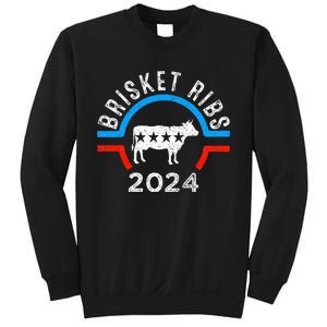 Brisket Ribs 2024 Funny Bbq Grilling Brisket Ribs 2024 Sweatshirt