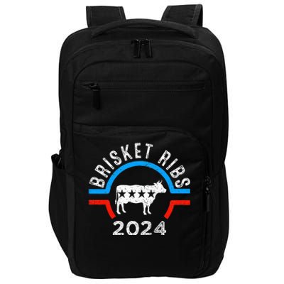 Brisket Ribs 2024 Funny Bbq Grilling Brisket Ribs 2024 Impact Tech Backpack