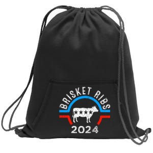 Brisket Ribs 2024 Funny Bbq Grilling Brisket Ribs 2024 Sweatshirt Cinch Pack Bag