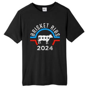 Brisket Ribs 2024 Funny Bbq Grilling Brisket Ribs 2024 Tall Fusion ChromaSoft Performance T-Shirt