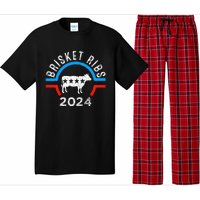 Brisket Ribs 2024 Funny Bbq Grilling Brisket Ribs 2024 Pajama Set