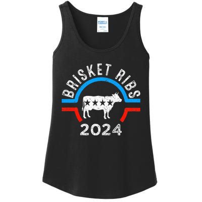 Brisket Ribs 2024 Funny Bbq Grilling Brisket Ribs 2024 Ladies Essential Tank