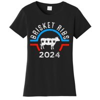 Brisket Ribs 2024 Funny Bbq Grilling Brisket Ribs 2024 Women's T-Shirt