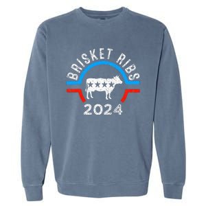 Brisket Ribs 2024 Funny Bbq Grilling Brisket Ribs 2024 Garment-Dyed Sweatshirt