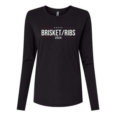 Brisket Ribs 2024 Womens Cotton Relaxed Long Sleeve T-Shirt