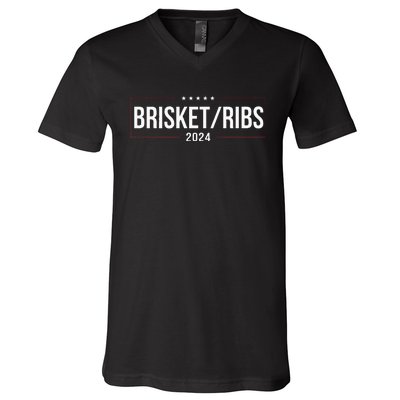 Brisket Ribs 2024 V-Neck T-Shirt