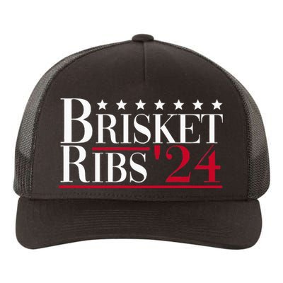 Brisket Ribs 2024 Funny Bbq Barbecue Political Election Yupoong Adult 5-Panel Trucker Hat