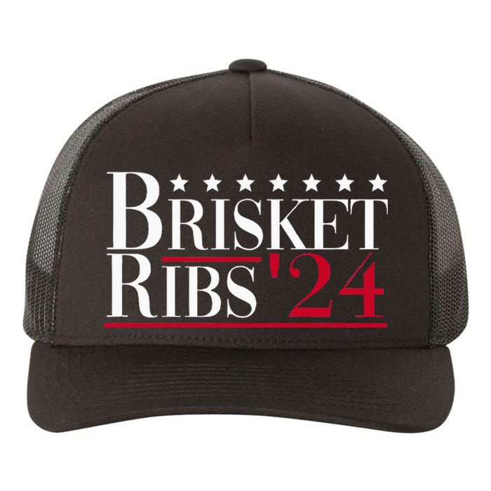 Brisket Ribs 2024 Funny Bbq Barbecue Political Election Yupoong Adult 5-Panel Trucker Hat