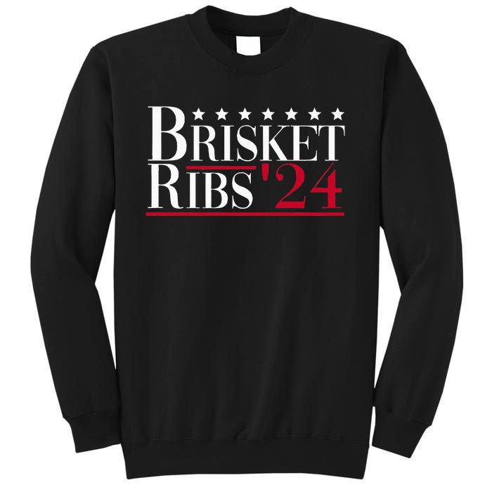 Brisket Ribs 2024 Funny Bbq Barbecue Political Election Sweatshirt