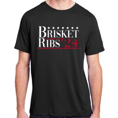 Brisket Ribs 2024 Funny Bbq Barbecue Political Election Adult ChromaSoft Performance T-Shirt