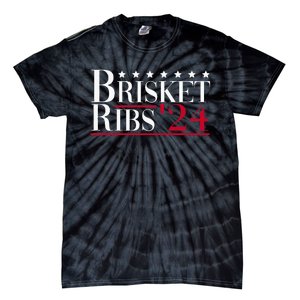 Brisket Ribs 2024 Funny Bbq Barbecue Political Election Tie-Dye T-Shirt