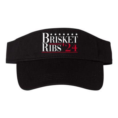 Brisket Ribs 2024 Funny Bbq Barbecue Political Election Valucap Bio-Washed Visor