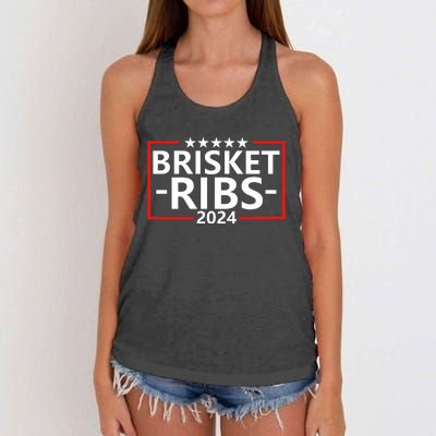 Brisket Ribs 2024 Women's Knotted Racerback Tank