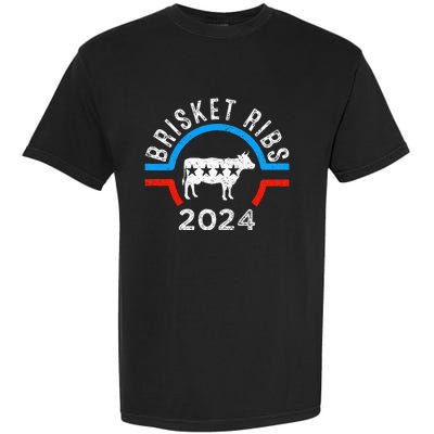 Brisket Ribs 2024 Funny Bbq Grilling Brisket Ribs 2024 Garment-Dyed Heavyweight T-Shirt