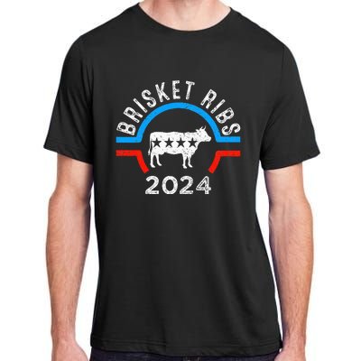 Brisket Ribs 2024 Funny Bbq Grilling Brisket Ribs 2024 Adult ChromaSoft Performance T-Shirt