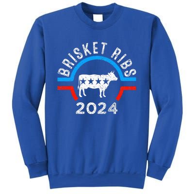 Brisket Ribs 2024 Funny Bbq Grilling Brisket Ribs 2024 Sweatshirt