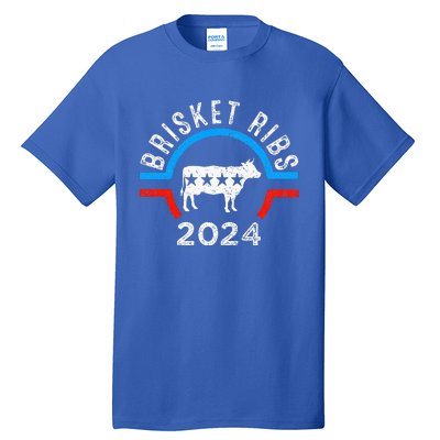 Brisket Ribs 2024 Funny Bbq Grilling Brisket Ribs 2024 Tall T-Shirt