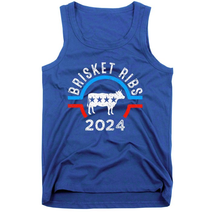 Brisket Ribs 2024 Funny Bbq Grilling Brisket Ribs 2024 Tank Top