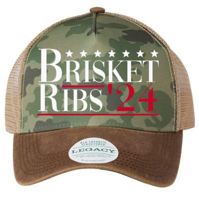 Brisket Ribs 2024 Funny Bbq Barbecue Political Election Legacy Tie Dye Trucker Hat