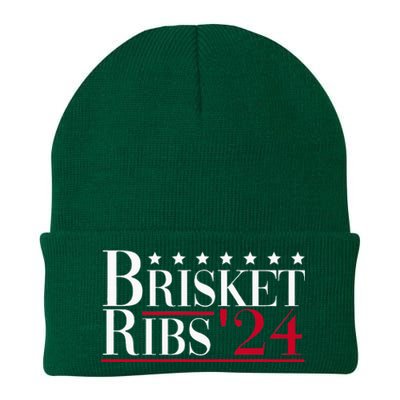 Brisket Ribs 2024 Funny Bbq Barbecue Political Election Knit Cap Winter Beanie