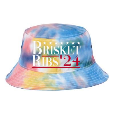 Brisket Ribs 2024 Funny Bbq Barbecue Political Election Tie Dye Newport Bucket Hat