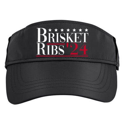 Brisket Ribs 2024 Funny Bbq Barbecue Political Election Adult Drive Performance Visor