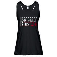 Brisket Ribs 2024 Funny Bbq Barbecue Political Election Ladies Essential Flowy Tank