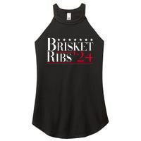 Brisket Ribs 2024 Funny Bbq Barbecue Political Election Women's Perfect Tri Rocker Tank